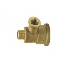 Tê  latão c/3vias M/F...