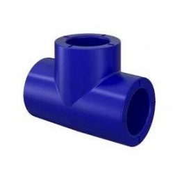 Tê simples PP-R azul 25