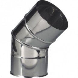 Curva simples inox 100 x 45º