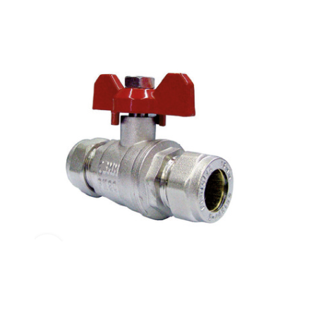 Butterfly bicone ball valve 18 Nickel blofer
