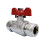 Butterfly bicone ball valve 18 Nickel blofer
