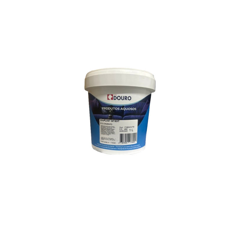 Lata de Tinta Plástica blofer Cinzento 1lt 612 Douplast int/ext Lata de Tinta Plástica blofer Cinzento 1lt 612 Douplast int/ext