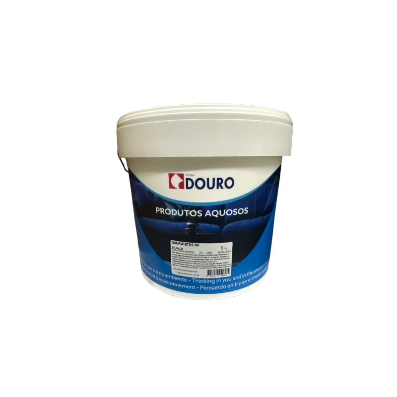 Lata de pintura Duero Blanco Nieve para techos Blofer Painting Homes