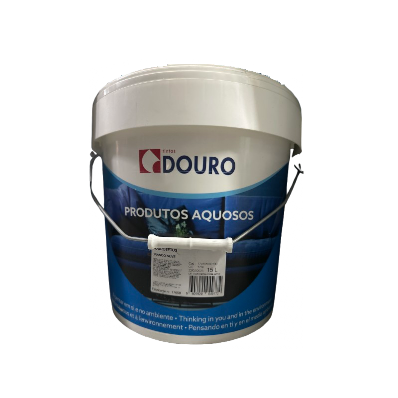 Lata de pintura Duero Blanco Nieve para techos Blofer Painting Homes