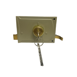 Serrure 8 cm 3 clés porte gauche porte de garage