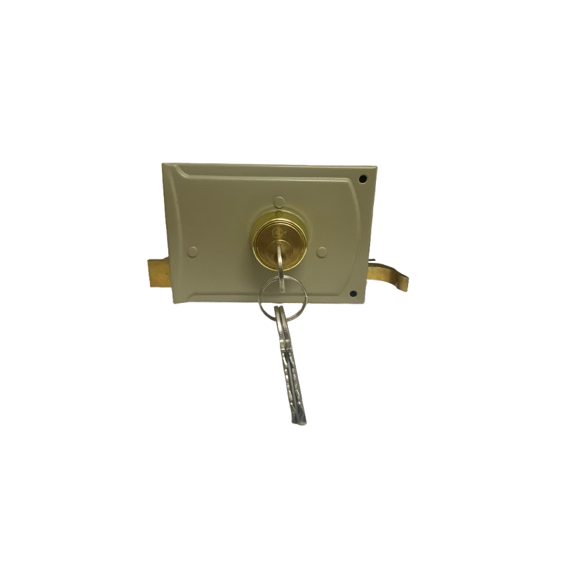 Serrure 8 cm 3 clés porte gauche porte de garage Serrure 8 cm 3 clés porte gauche porte de garage