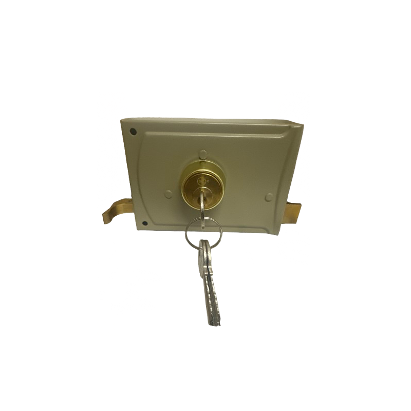 Serrure 8 cm 3 clés porte gauche porte de garage
