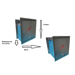 Caixa Pao Extensível Inox blofer padeiro