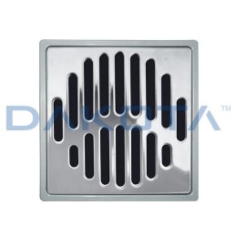 Drain télescopique abaissé (cadre PP et grille en acier inoxydable) 15 x 15