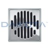 Drain télescopique abaissé (cadre PP et grille en acier inoxydable) 15 x 15 Drain télescopique abaissé (cadre PP et grille en acier inoxydable) 15 x 15