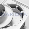 Lowered Telescopic Drain (PP frame and stainless steel grid) 15 x 15 Lowered Telescopic Drain (PP frame and stainless steel grid) 15 x 15