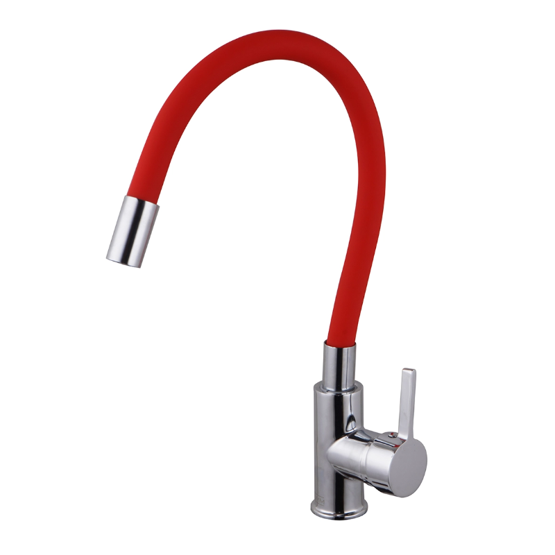 Robinet mitigeur monocommande pour lave-vaisselle avec flexible, rouge, CZ511806 VM