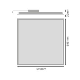 Pannello LED Essential 36W 840 - LEDADVANCE 4000K (senza cornice)