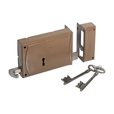 Fechadura chave grande c/2chaves 101 -10  esquerda/direita