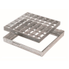 Grelha quadrada c/aro 45x45 galvanizada