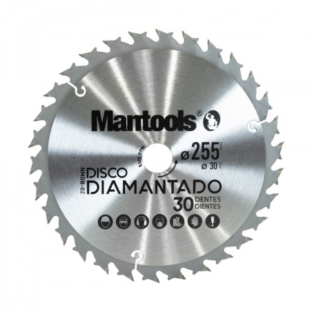 Disco Diamantado (Roçadora) 30 Dentes 255mm - Mantools