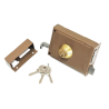 Serrure 8 cm 3 clés porte gauche porte de garage