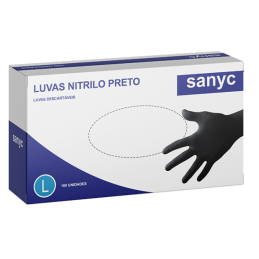 luva nitrilo descartavel resistencia oleo quimico contaminação