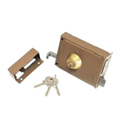 8 cm lock 3 keys left gate garage door