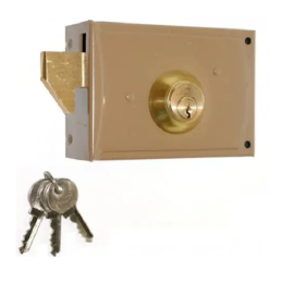 Serrure 8 cm 3 clés porte gauche porte de garage