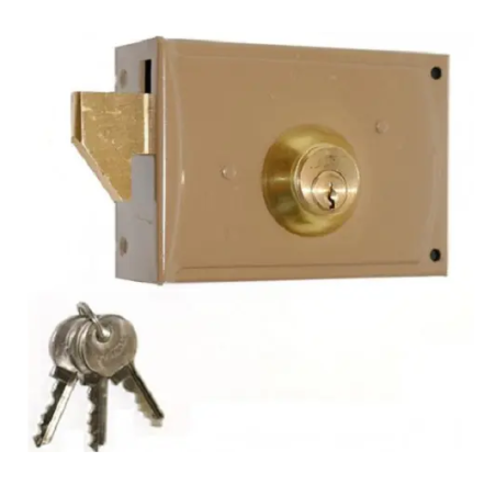 Serrure 8 cm 3 clés porte gauche porte de garage