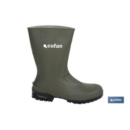 bota de chuva galocha meio cano agricultura trabalhos pes humidade cofan