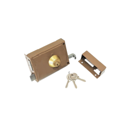 Serrure 8 cm 3 clés porte gauche porte de garage