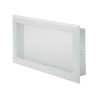 Griglia quadrata bianca con telaio di ventilazione 15x15 ventilazione a parete ventilare