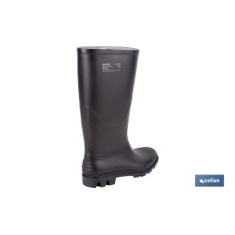 bota de chuva galocha meio cano agricultura trabalhos pes humidade cofan