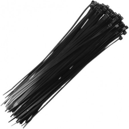 3.6x290 plastic cable ties bag Black (100)