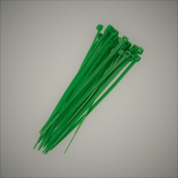 2.5x100 green plastic cable...