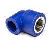 genou filetage pp-r 25x1 / 2 femelle bleu installations plomberie femelle