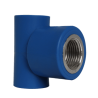 tee pp-r hilo 32 x3/4"x32 azul hembra instalaciones fontaneria coprax