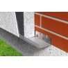 Starter profile hood wall facade insulation waterproofing