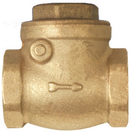 Brass check valve 1/2 w / shutter