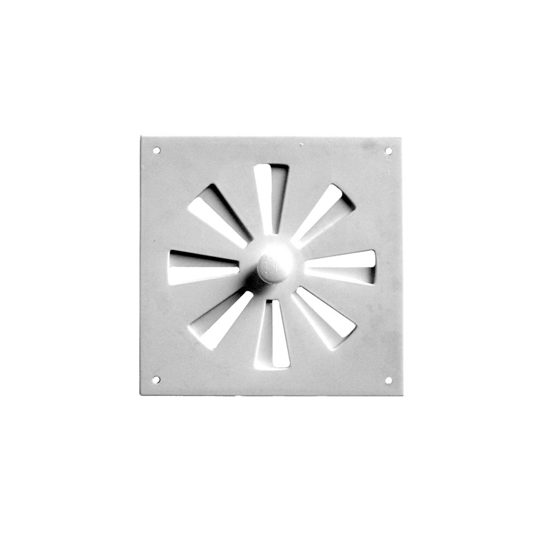 Ventilador de plástico ajustable de pared 20x20 airear ventilación Ventilador de plástico ajustable de pared 20x20 airear ventilación