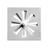 Ventilador de plástico ajustable de pared 20x20 airear ventilación Ventilador de plástico ajustable de pared 20x20 airear ventilación