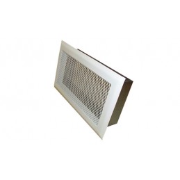grille rectangulaire blanche avec cadre d'aération 29x14 aérer mur aérer