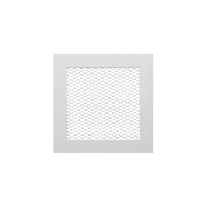 Grelha quadrada branca com aro ventilação 15x15 parede ventilar arejar