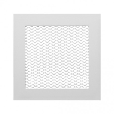 Rejilla de ventilación blanca con borde 15x15 pladur