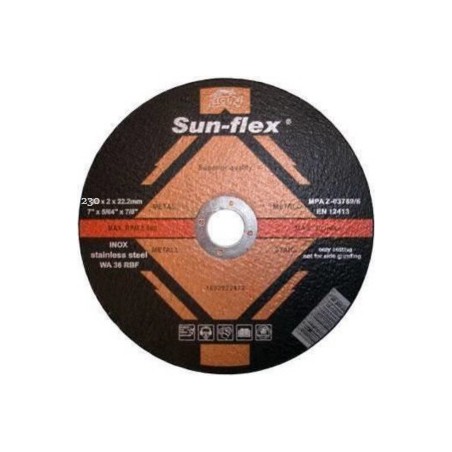 Disco da taglio in acciaio inossidabile Sunflex 230x2