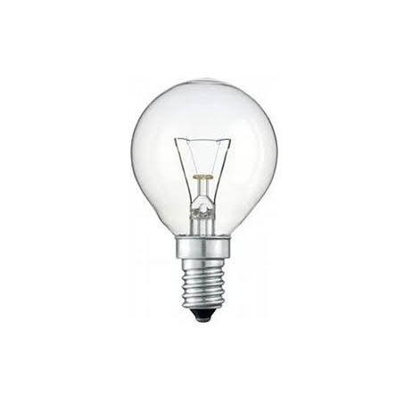 Lâmpada pequenina casquilho fino 40W incandescente e14 candeeiro pera