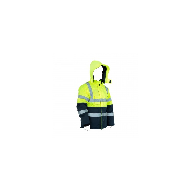 Chaqueta impermeable de alta visibilidad para trabajos peligrosos Chaqueta impermeable de alta visibilidad para trabajos peligrosos