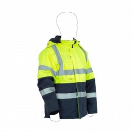 Chaqueta impermeable de alta visibilidad para trabajos peligrosos