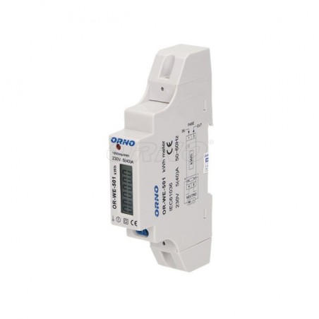 Single phase energy meter 40 A for Din rail
