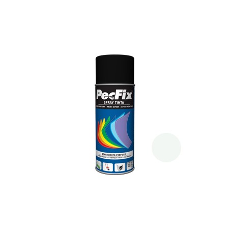 Spray de Tinta Acrilica Branco Opaco Ral9010M P400 - Pecfix