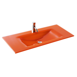 lavabo sanitarios aml blofer baño colores grifería vidrio