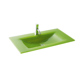 lavabo sanitarios aml blofer baño colores grifería vidrio