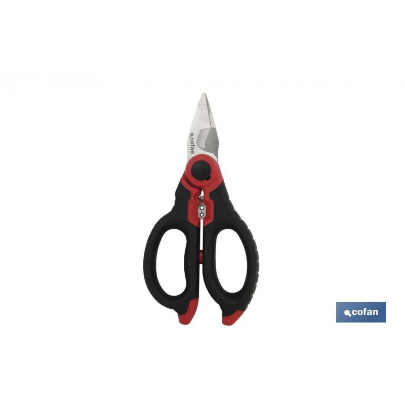 tesoura eletricista multifunções cofan blofer profissional aço cabo
