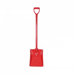 Square shovel iron handle
